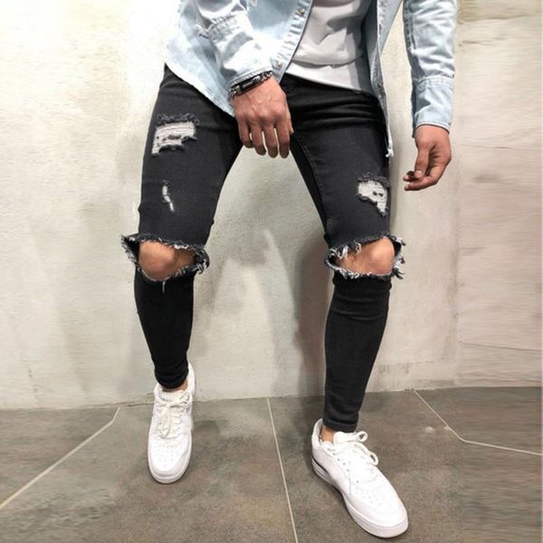 men's jeans autumn mens skinny stretch denim pants distressed ripped freyed hole taped slim fit trousers sweatpants hombre #40, Blue
men's jeans autumn mens skinny stretch denim pants distressed ripped freyed hole taped slim fit trousers sweatpants hombre #40, Blue