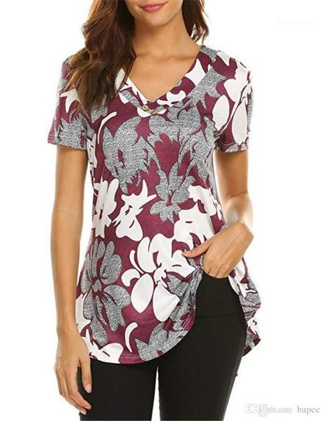 clothing loose v neck print long womens tshirts short sleeve fashion floral print womens female, White
clothing loose v neck print long womens tshirts short sleeve fashion floral print womens female, White