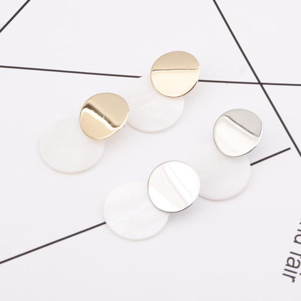 hoop & huggie women hit color earrings metal alloy earring trendy round shell ladies costume jewellery vintage, Golden;silver
hoop & huggie women hit color earrings metal alloy earring trendy round shell ladies costume jewellery vintage, Golden;silver