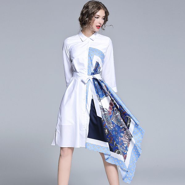 casual dresses 2021 autumn stitching print irregular seven-point sleeve dress, Black;gray
casual dresses 2021 autumn stitching print irregular seven-point sleeve dress, Black;gray