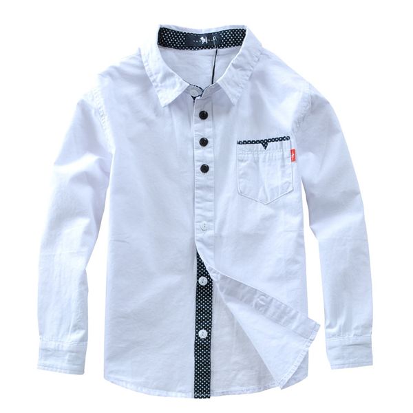 children shirts european and american style cotton solid kids shirts clothing for 4-12 years wear, White;black
children shirts european and american style cotton solid kids shirts clothing for 4-12 years wear, White;black