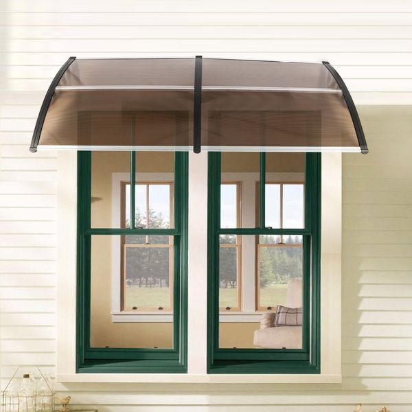 200x100cm door eaves canopy awning shelter window porch front rain roof patio cover brown board outdoor with holder 2 colors
200x100cm door eaves canopy awning shelter window porch front rain roof patio cover brown board outdoor with holder 2 colors