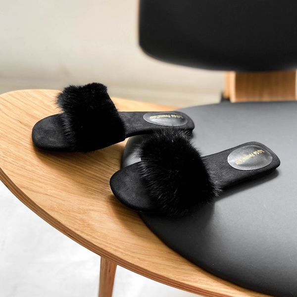 deat 2020 new spring summer fashion casual flat with solid color wear out hair slippers shoes women se710, Black
deat 2020 new spring summer fashion casual flat with solid color wear out hair slippers shoes women se710, Black