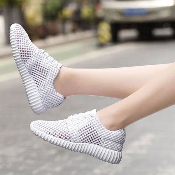 women lace up sneakers breathable mesh woman casual flat shoes hollow platform mujer running couple shoes spring footwear, Black
women lace up sneakers breathable mesh woman casual flat shoes hollow platform mujer running couple shoes spring footwear, Black