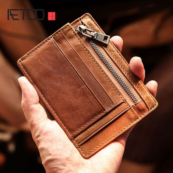 aetoo men's retro ultra-thin cowhide bag, leather zipper zero wallet, men's driver's license holster, bank card id bag woman, Red;black
aetoo men's retro ultra-thin cowhide bag, leather zipper zero wallet, men's driver's license holster, bank card id bag woman, Red;black