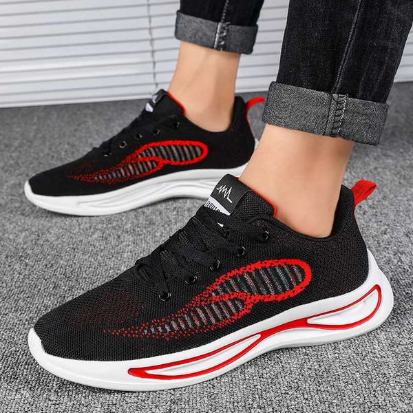 2020 new men sneaker breathable running trainers male spring summer outdoor casual walking shoes light weight man casual shoes, Black