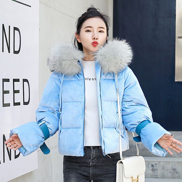 women pink sweet short velvet bread slim winter jacket parkas cute solid color coat thick warm outwear, Black
women pink sweet short velvet bread slim winter jacket parkas cute solid color coat thick warm outwear, Black