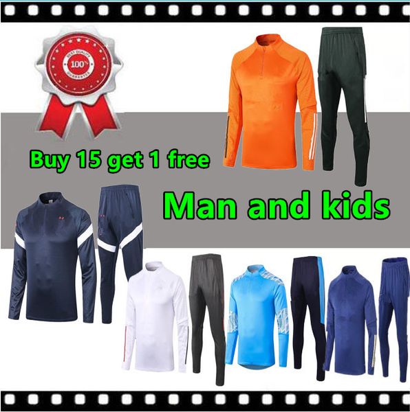 man and kids marseille soccer training suit france enfant maillot de foot football ajax jacket jogging child spurs tracksuit, Black
man and kids marseille soccer training suit france enfant maillot de foot football ajax jacket jogging child spurs tracksuit, Black