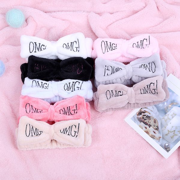 2020 new omg letter coral fleece wash face bow hairbands for women girls headbands headwear hair bands turban hair accessories, Silver
2020 new omg letter coral fleece wash face bow hairbands for women girls headbands headwear hair bands turban hair accessories, Silver