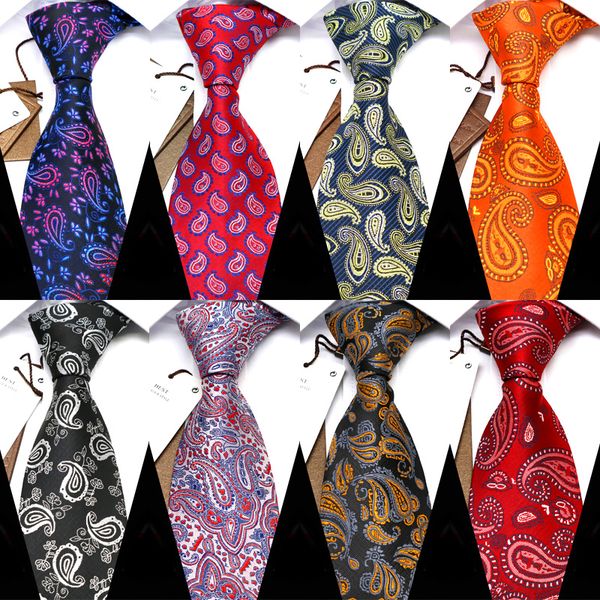 yishline men ties 2020 new 18 color paisley business necktie mens tie woven jacquard wedding corbatas para hombre accessories, Black;gray 
yishline men ties 2020 new 18 color paisley business necktie mens tie woven jacquard wedding corbatas para hombre accessories, Black;gray