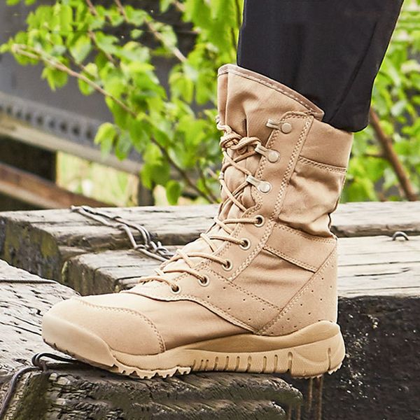 men outdoor tactical army boots light anti kick slow wear resistant non-slip shoes climbing combat training boots
men outdoor tactical army boots light anti kick slow wear resistant non-slip shoes climbing combat training boots