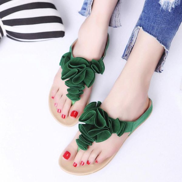 summer women flat flip flops fashion floral slippers women solid causal slides beach shoes black green
summer women flat flip flops fashion floral slippers women solid causal slides beach shoes black green