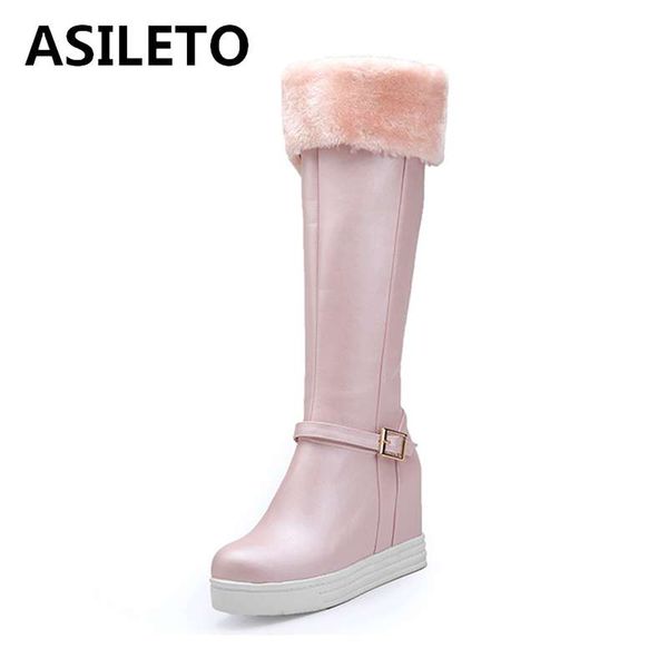 asileto woman platform winter boots fur warm plush waterproof knee high boots booties height increasing round toe botas mujer, Black
asileto woman platform winter boots fur warm plush waterproof knee high boots booties height increasing round toe botas mujer, Black