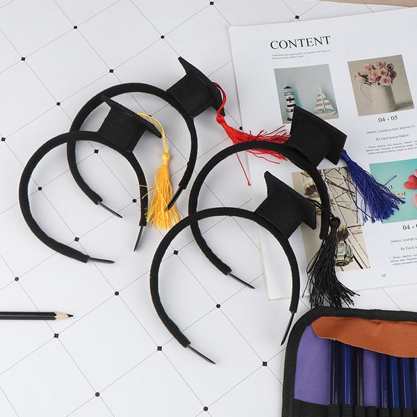 1pc mini doctoral cap hair band party graduation headdress head piece graduation decoration party p props 4 colors
1pc mini doctoral cap hair band party graduation headdress head piece graduation decoration party p props 4 colors