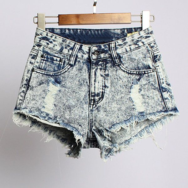 2019 european and american bf summer wind female blue high waist denim shorts women worn loose burr hole jeans shorts, White;black 
2019 european and american bf summer wind female blue high waist denim shorts women worn loose burr hole jeans shorts, White;black