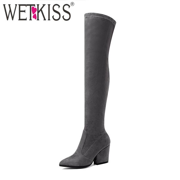 wetkiss последние моды растягивать колено загрузочный женщины pointy ног толстые высокие каблуки обуви sexy lady winter высокие сапоги больш, Black
wetkiss последние моды растягивать колено загрузочный женщины pointy ног толстые высокие каблуки обуви sexy lady winter высокие сапоги больш, Black
