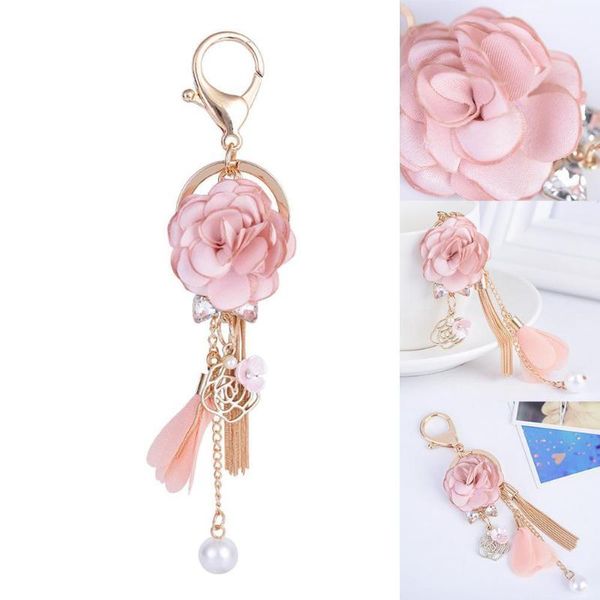 new rose flowers keychain crystal key chain bow chain jewelry car bag women pendant tassel key ring gifts g1j7, Silver
new rose flowers keychain crystal key chain bow chain jewelry car bag women pendant tassel key ring gifts g1j7, Silver