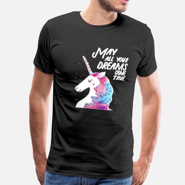 may all your wish come true a unicorn s wish gift t shirt men designer 100% cotton s-xxxl male fitness new style summer style shirt