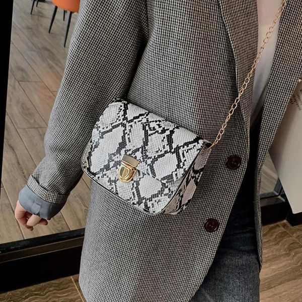 women serpentine messenger bag small square shoulder bags pu leather snake print chain crossbody bags small shoulder handbag #17
women serpentine messenger bag small square shoulder bags pu leather snake print chain crossbody bags small shoulder handbag #17