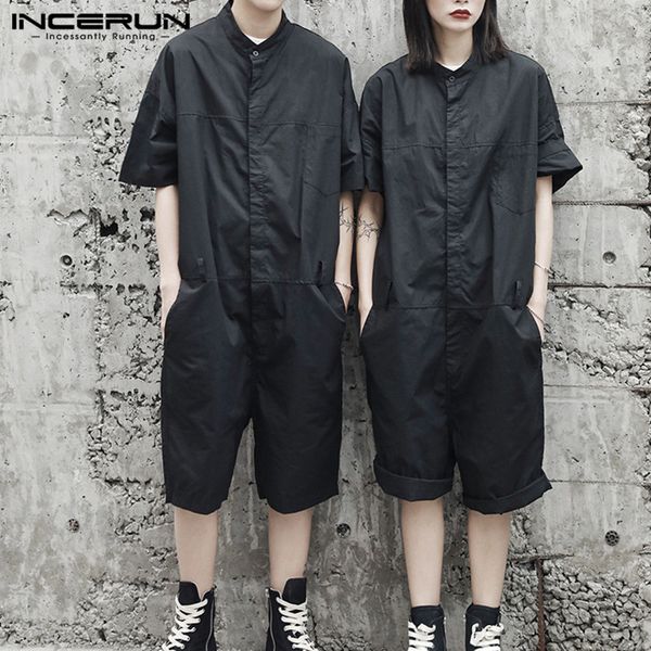 rompers mens cargo overalls loose solid color streetwear punk style shortsleeve playsuit men jumpsuit pants s-5xl, Black
rompers mens cargo overalls loose solid color streetwear punk style shortsleeve playsuit men jumpsuit pants s-5xl, Black