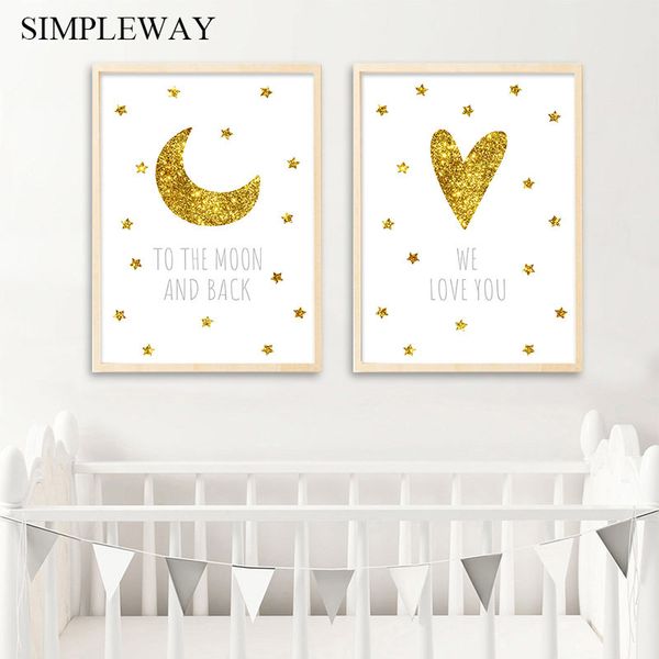 golden moon сердце детский плакат детских котировки печати минималистский wall art картина nordic дети детской спальни украшение изображение
golden moon сердце детский плакат детских котировки печати минималистский wall art картина nordic дети детской спальни украшение изображение
