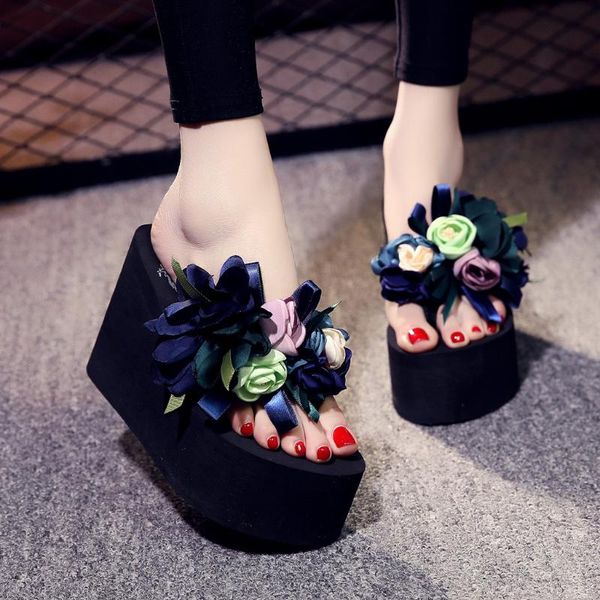 2020 summer platfrom slippers women wedges floral beach slides bohemian women beach slippers shoes blue, Black
2020 summer platfrom slippers women wedges floral beach slides bohemian women beach slippers shoes blue, Black