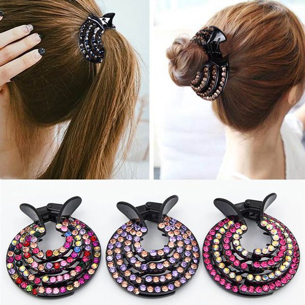 1 pc fashion crystal bud hair claw half ball hair clip for women bun maker crystal clips accessories, Golden;silver
1 pc fashion crystal bud hair claw half ball hair clip for women bun maker crystal clips accessories, Golden;silver