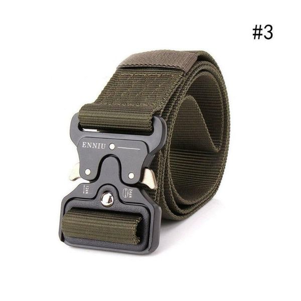 125 cm tactical belt automatic metal buckle nylon belt men training outdoor hunting ceintures quality strap06, Black;brown
125 cm tactical belt automatic metal buckle nylon belt men training outdoor hunting ceintures quality strap06, Black;brown