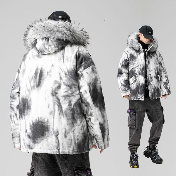 men's down & parkas winter plus cotton thick jacket warm fashion fur collar hooded coat men parka loose tie-dye short mens clothes m-5x, Black
men's down & parkas winter plus cotton thick jacket warm fashion fur collar hooded coat men parka loose tie-dye short mens clothes m-5x, Black