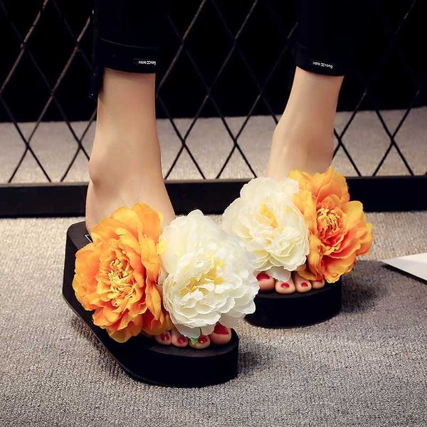fashion womens slippers outdoor summer slippers heels flowers ladies flip flops designer slides wedge beach shoes women, Black
fashion womens slippers outdoor summer slippers heels flowers ladies flip flops designer slides wedge beach shoes women, Black