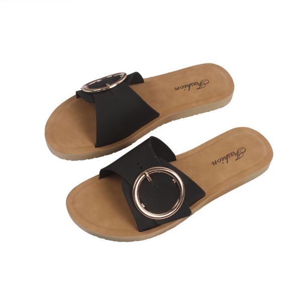 slippers ladies summer ring belt indoor and outdoor wear flat bottom casual sandals women, Black
slippers ladies summer ring belt indoor and outdoor wear flat bottom casual sandals women, Black