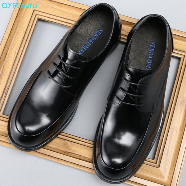 qyfcioufu brand round toe vintage men dress shoes genuine leather lace-up wedding business office shoes men black formal
qyfcioufu brand round toe vintage men dress shoes genuine leather lace-up wedding business office shoes men black formal