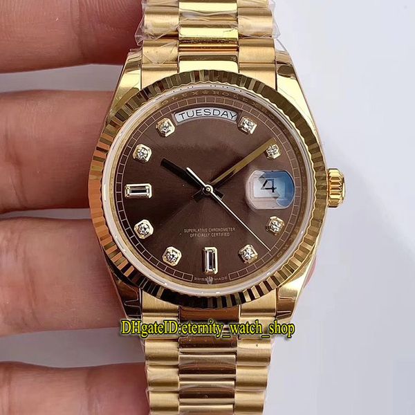 v2 upgrade version ewf daydate 36mm 128238 128235 cal.3255 automatic 128239 mens watch diamond brown dial 18k gold steel case lovers watches, Slivery;brown
v2 upgrade version ewf daydate 36mm 128238 128235 cal.3255 automatic 128239 mens watch diamond brown dial 18k gold steel case lovers watches, Slivery;brown