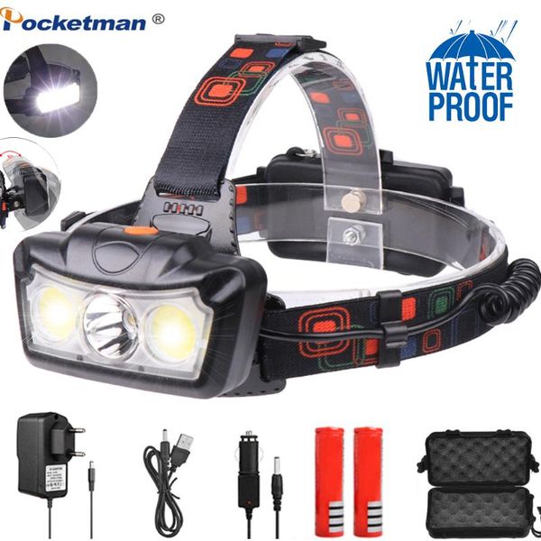 headlamps led headlamp t6+cob headlight head lamp torch lantern light use 18650 battery for camping 
headlamps led headlamp t6+cob headlight head lamp torch lantern light use 18650 battery for camping