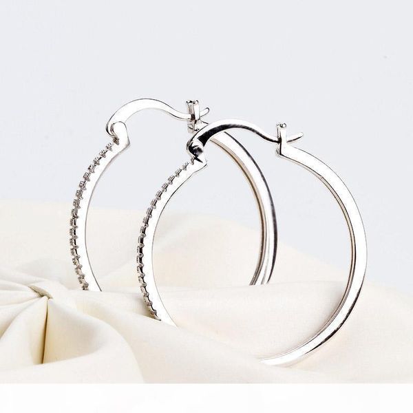f 925 sterling silver big hoop earring full cz diamond fashion bad girl jewelry party earrings, Golden;silver
f 925 sterling silver big hoop earring full cz diamond fashion bad girl jewelry party earrings, Golden;silver
