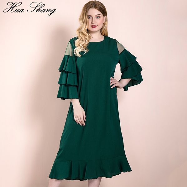 loose oversized plus size dress women o neck layer ruffles flare sleeve casual dress green ladies tunic maxi long dresses, Black;gray
loose oversized plus size dress women o neck layer ruffles flare sleeve casual dress green ladies tunic maxi long dresses, Black;gray