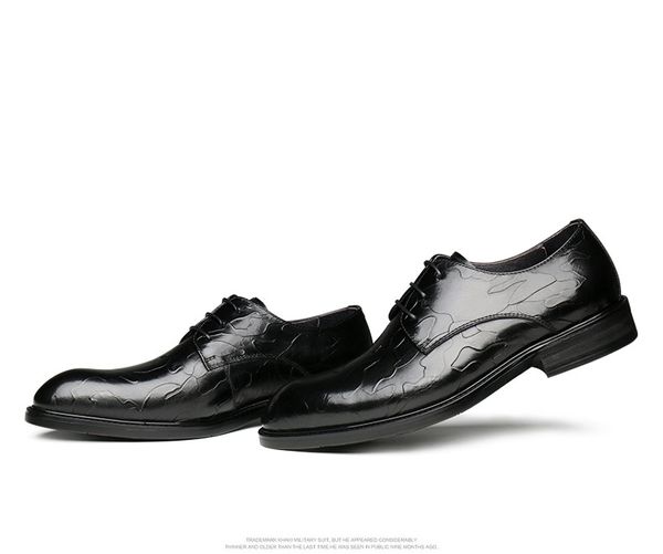 men's shoes business formal wear leather shoes men's genuine leather comfortable soft bottom, Black
men's shoes business formal wear leather shoes men's genuine leather comfortable soft bottom, Black