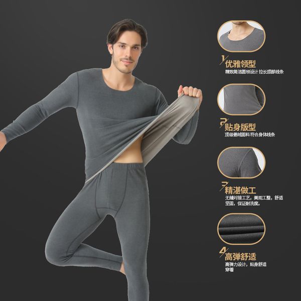 2piece long johns for clothing men woman winter thermal suit long sleeve pants fashion male warm thermal underwear set, Black;white
2piece long johns for clothing men woman winter thermal suit long sleeve pants fashion male warm thermal underwear set, Black;white