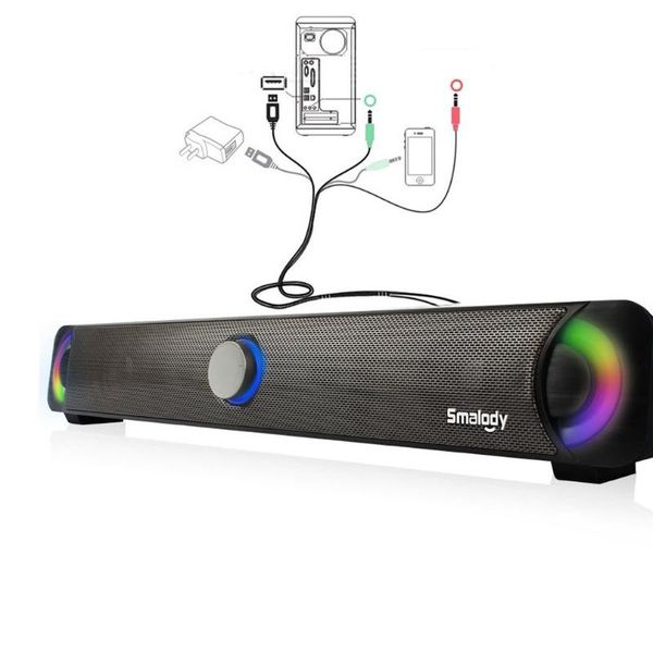 original smalody 9014 stereo high fidelity bass subwoofer computer speakers colorful led computer soundbar hifi
original smalody 9014 stereo high fidelity bass subwoofer computer speakers colorful led computer soundbar hifi