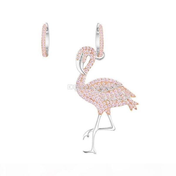 100% 925 sterling silver cute flamingo bird drop earrings for women full crystal rhinestone luxury ear jewelry female party earrings wedding 
100% 925 sterling silver cute flamingo bird drop earrings for women full crystal rhinestone luxury ear jewelry female party earrings wedding