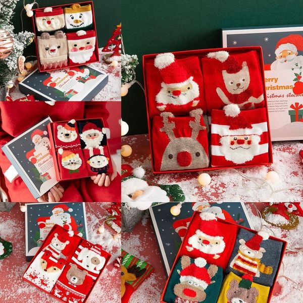 women's cotton mid-length red christmas year of life christmas socks four pairs of boxed cartoon santa claus elk snowman socks rl7zo, Black
women's cotton mid-length red christmas year of life christmas socks four pairs of boxed cartoon santa claus elk snowman socks rl7zo, Black