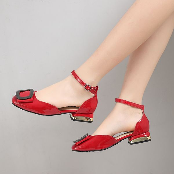 spring new fashion versatile shallow mouth women's shoes, Black
spring new fashion versatile shallow mouth women's shoes, Black