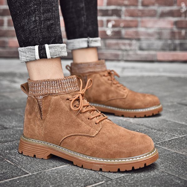 fashion autumn winter boots men sneakers casual warm footwear high sneakers bottes pour hommes men work boots, Black
fashion autumn winter boots men sneakers casual warm footwear high sneakers bottes pour hommes men work boots, Black