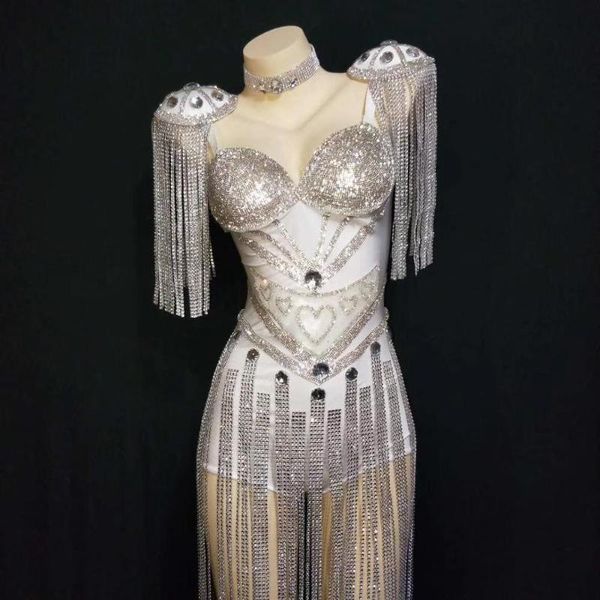 nightclub sequin tassel dj singer stage costumes rhinestone bra bodysuits women party performance playsuits jazz dance outfits, Black;white
nightclub sequin tassel dj singer stage costumes rhinestone bra bodysuits women party performance playsuits jazz dance outfits, Black;white