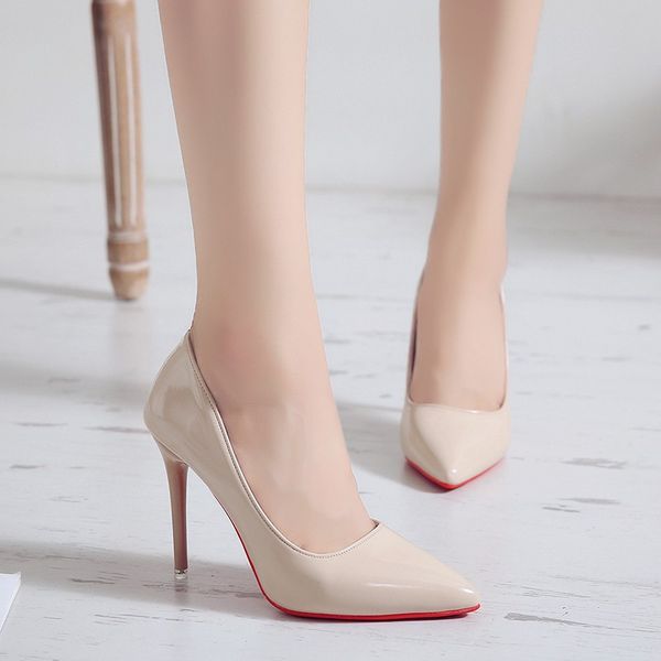 414243 size new korean style pointed high heel pumps womens patent leather stilettos red wedding shoes work shoes women, Black
414243 size new korean style pointed high heel pumps womens patent leather stilettos red wedding shoes work shoes women, Black