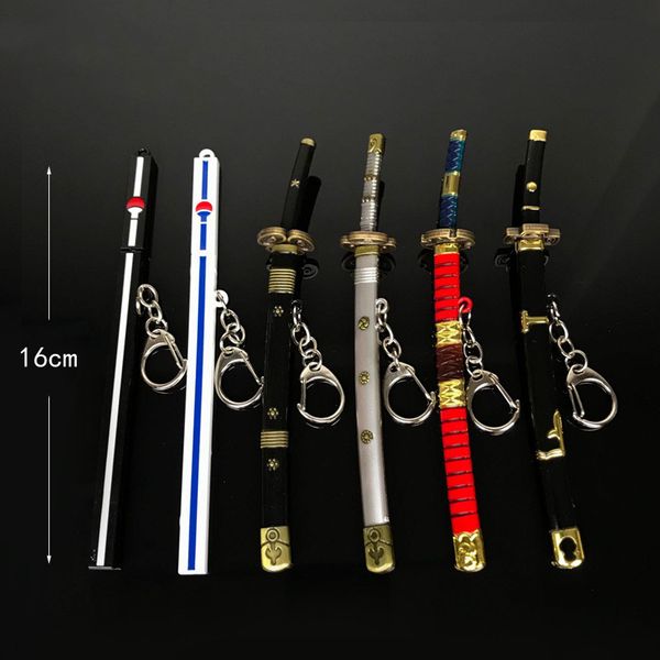 6style 16cm anime one piece key chains roronoa zoro sword kitetsu toy model metal key ring llaveros chain chaveiro jewelry, Silver
6style 16cm anime one piece key chains roronoa zoro sword kitetsu toy model metal key ring llaveros chain chaveiro jewelry, Silver