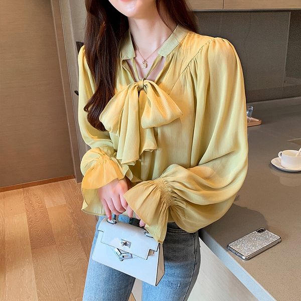 women's blouses & shirts tingfly spring autumn fashion chic lantern long sleeve casual chiffon elegant bow bowknot women blusas pullove, White
women's blouses & shirts tingfly spring autumn fashion chic lantern long sleeve casual chiffon elegant bow bowknot women blusas pullove, White
