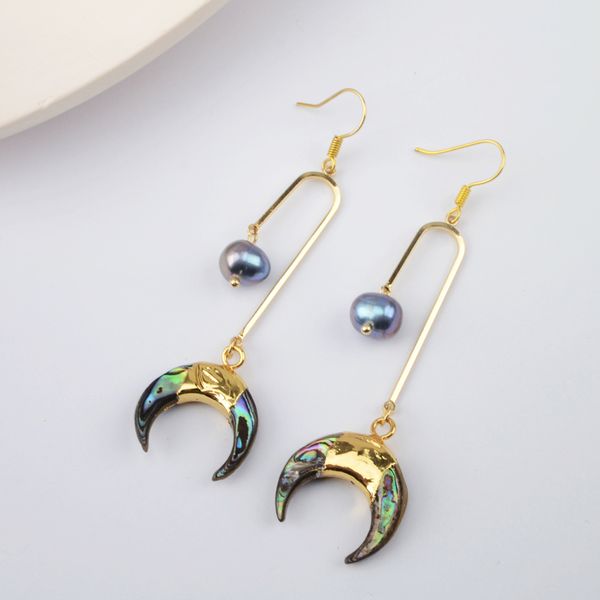 boho natural black pearl earrings natural abalone shell dangle earrings handmade horn long women earrings lady gifts dropship 200922, Silver
boho natural black pearl earrings natural abalone shell dangle earrings handmade horn long women earrings lady gifts dropship 200922, Silver