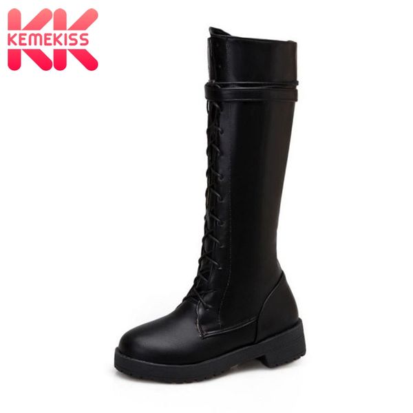 kemekiss women motorcycle boots pu leather ladies brand black boots chunky heels winter shoes woman warm size 34-43
kemekiss women motorcycle boots pu leather ladies brand black boots chunky heels winter shoes woman warm size 34-43