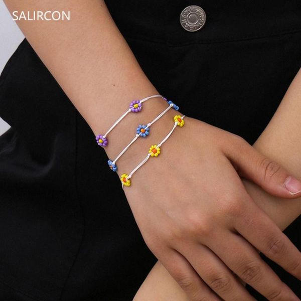 salircon kpop daisy flower charm bracelet boho multicolor seed beads braided rope bracelet wristband handmade friendship jewelry, Golden;silver
salircon kpop daisy flower charm bracelet boho multicolor seed beads braided rope bracelet wristband handmade friendship jewelry, Golden;silver